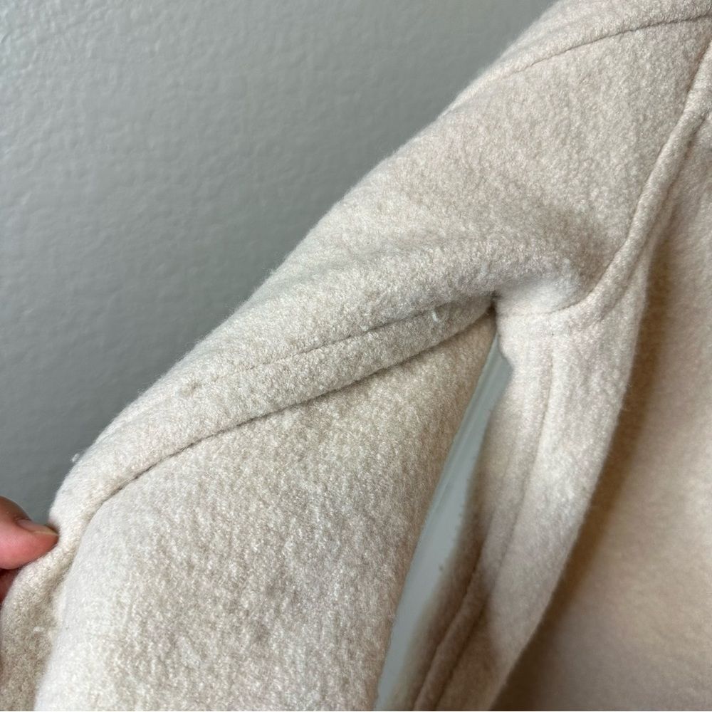 Aritzia Wilfred Free Heather Bone Merino Wool The Ganna Shirt Jacket Shacket XS - Picture 7 of 12